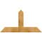 Ekena Millwork Portland Rough Sawn Timber Gable Bracket, Western Red Cedar, 48"W x 26"H x 2"D x 6"F, 13/12 Pitch GBW048X26X0206POR00RWR - alternate 1